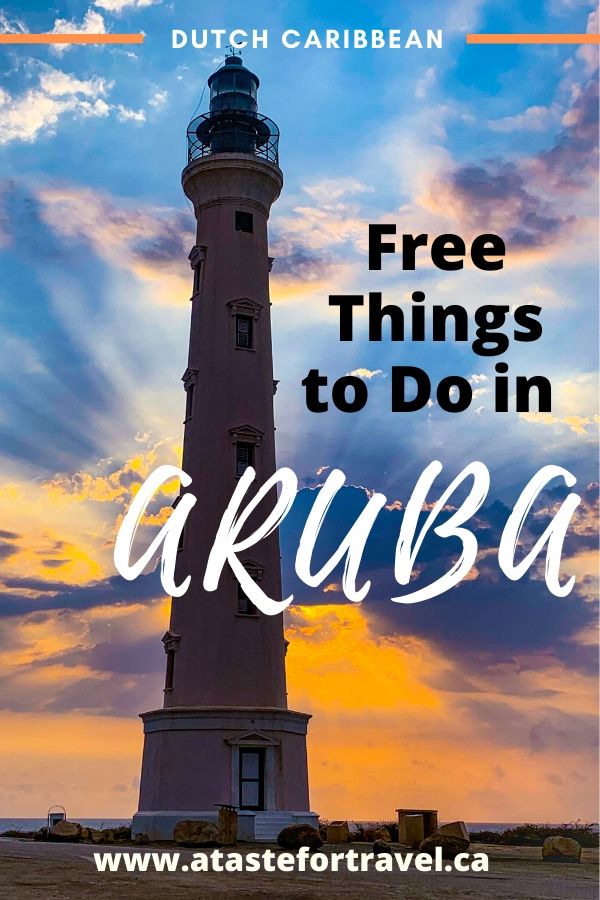 California Lighthouse, one of the free things to do in Aruba for Pinterest.
