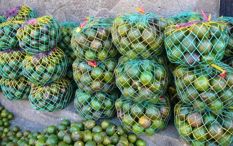 avocados in the market in Guatemala.