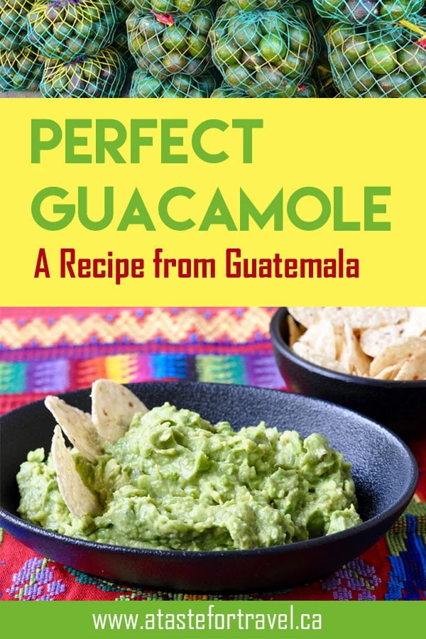 This quick and easy Guatemalan recipe for authentic Guatemalan guacamole is the perfect party appetizer #recipe #easy #appetizer