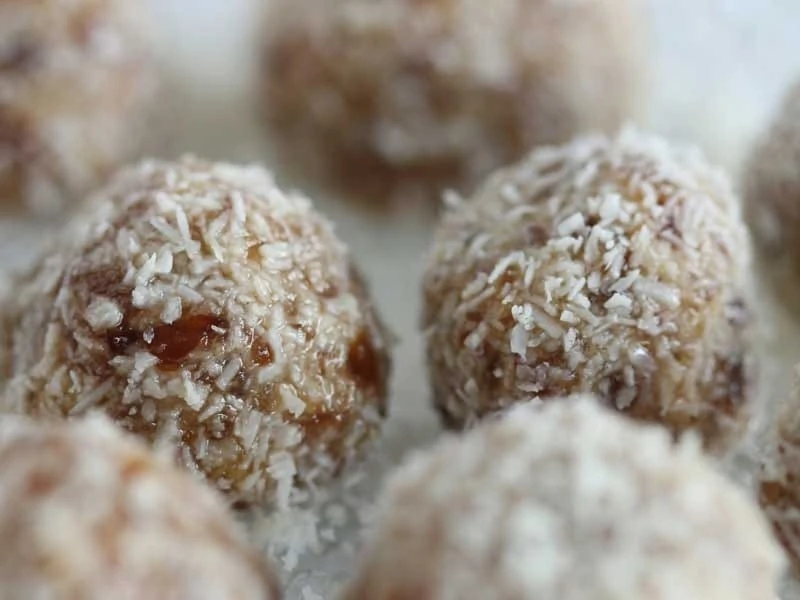 Healthy Energy Balls Close-up