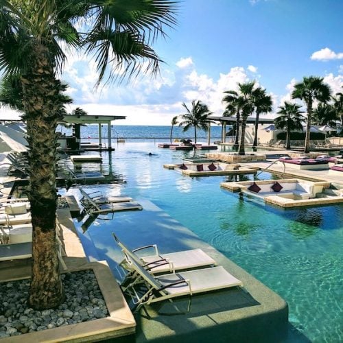 Swimming pool at Breathless Riviera Cancun Credit Sue Campbell