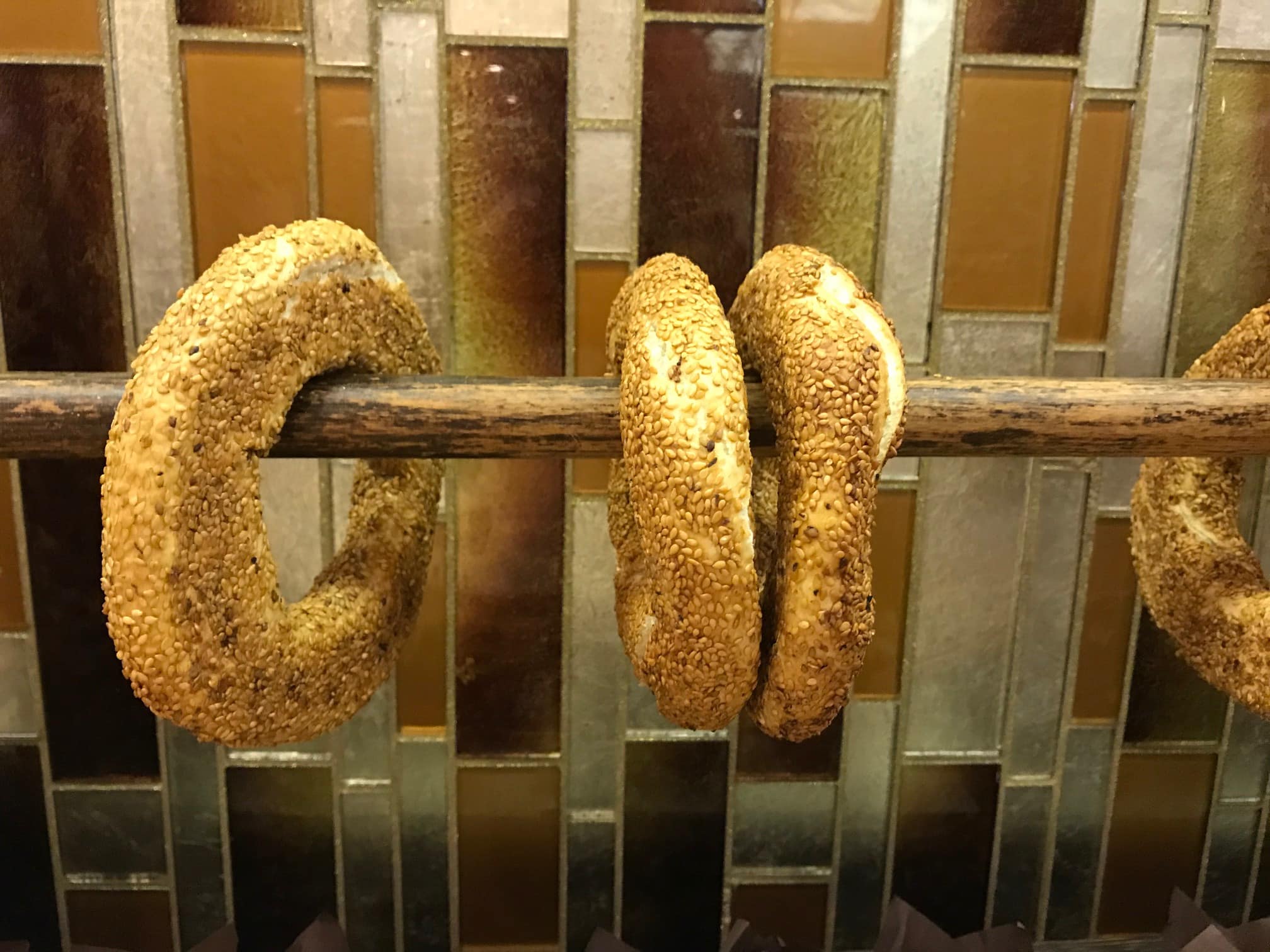 simit is a traditional Turkish food