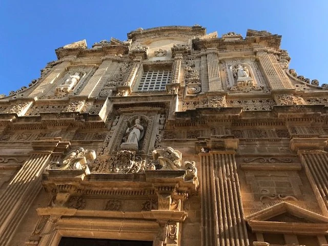 Impressive facade of Saint Agatha's Cathedral dates to 17th century.