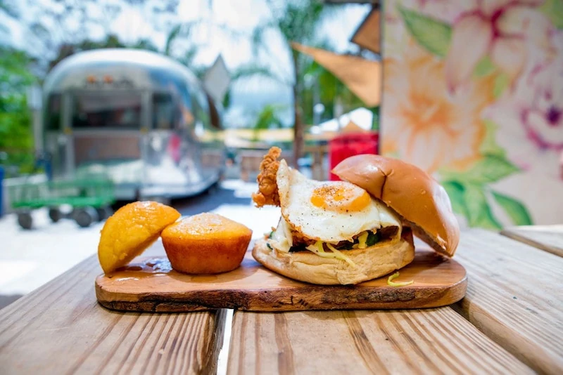 Fried egg on a bun as part of a Puerto Rican breakfast. (Credit: Discover Puerto Rico)