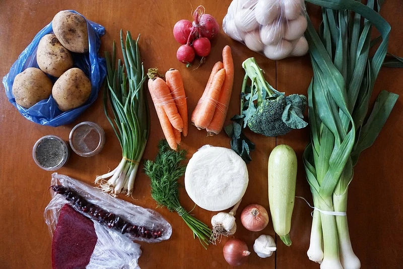 Farmers market haul in Georgia pre-soup-making