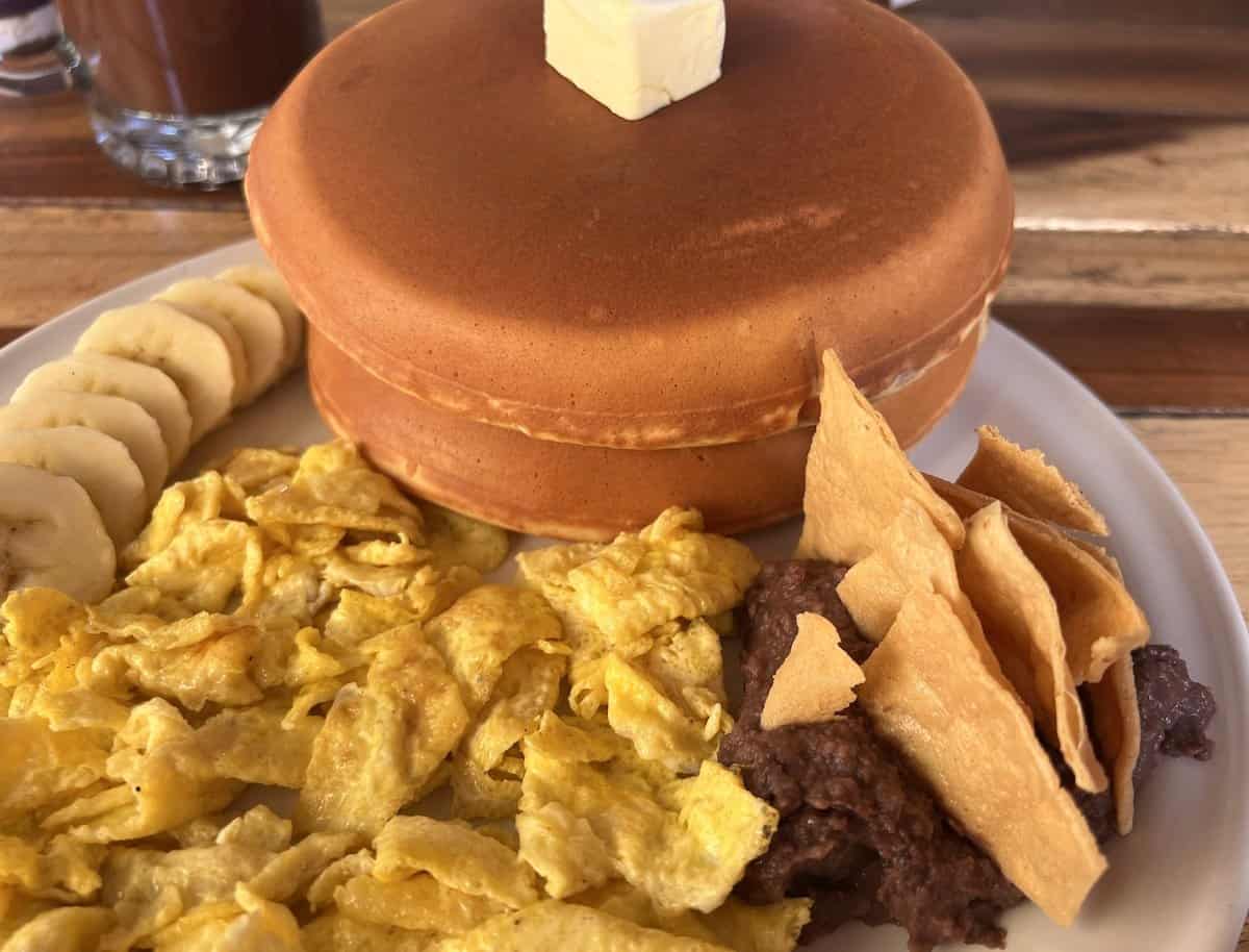 Pancakes at Cafe Mar Y Cielo.