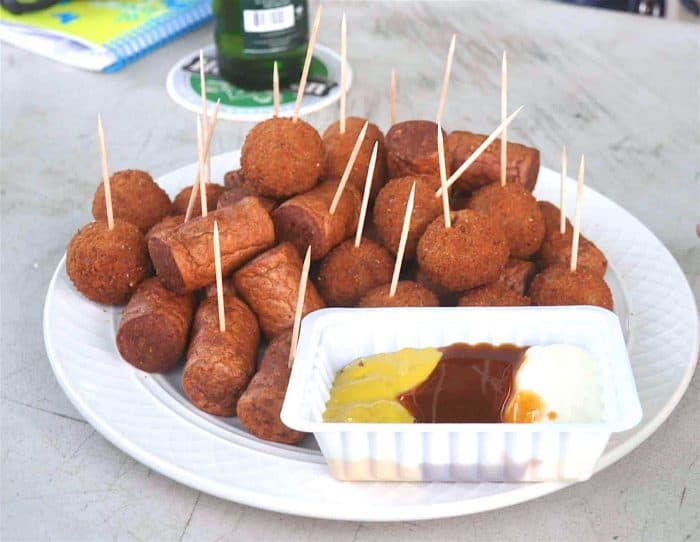 Dutch bar snacks in Aruba