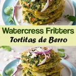 Guatemalan tortitas de berro - watercress fritters