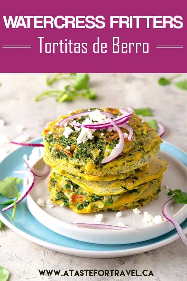 Popular throughout Guatemala and El Salvador, these tortitas de berro con huevo (watercress fritters) are gluten-free and vegetarian. Packed with vitamins, they’re like tiny bite-sized omelettes yet easy to whip up for a healthy #breakfast or #brunch #recipe