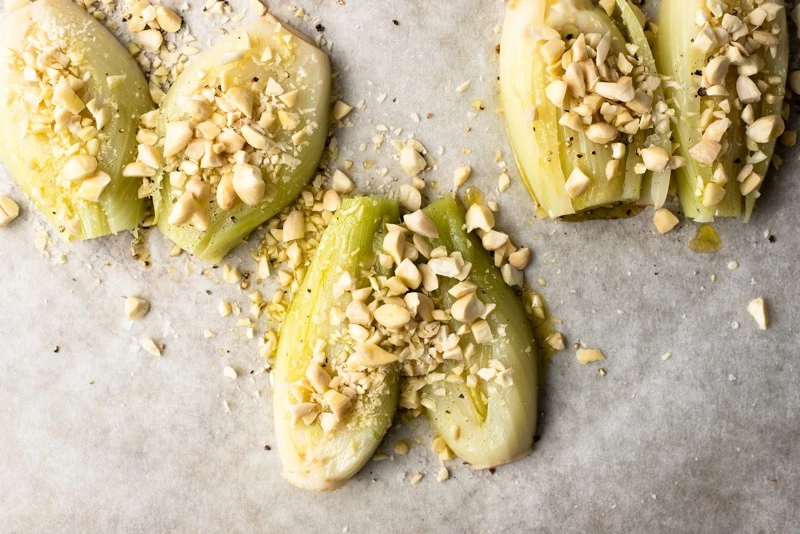 Fennel with almonds