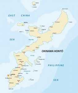 map of Okinawa Japan Credit DepositPhotos 