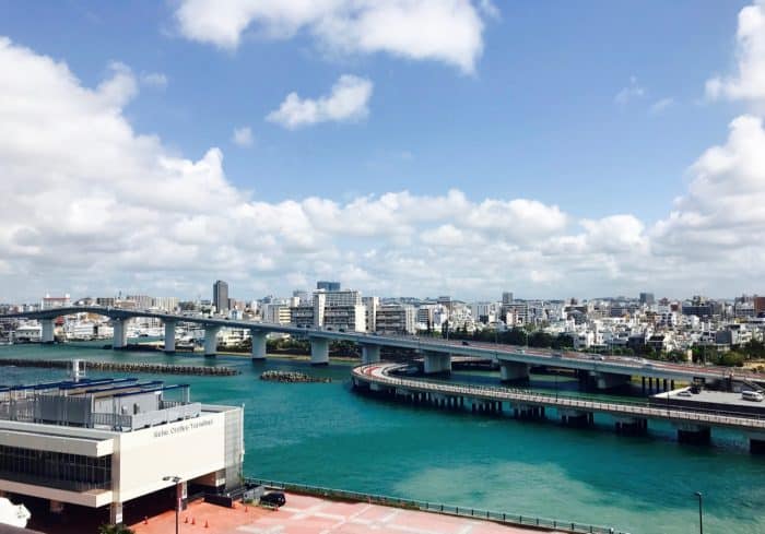 View of the Naha skyline from the Naha Cruise Terminal, Okinawa 