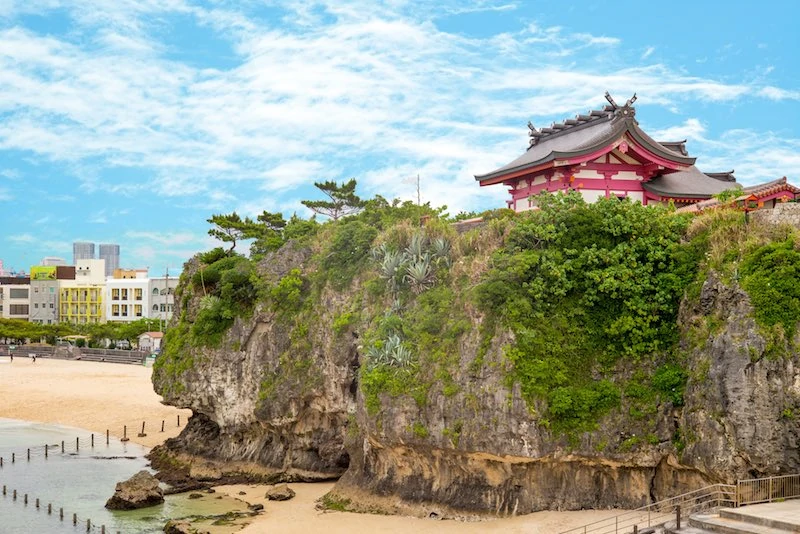 Naminoue Shrine in Naha Okinawa. 