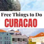 Collage of Curacao attractions.