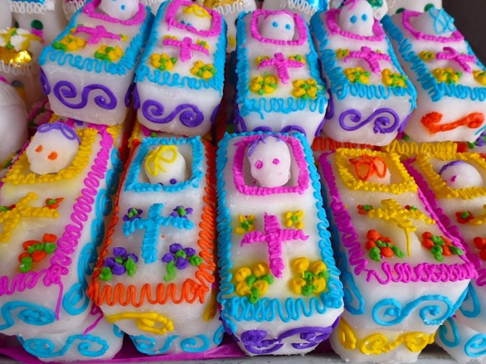 Day of the Dead sugar skulls in Mexico.