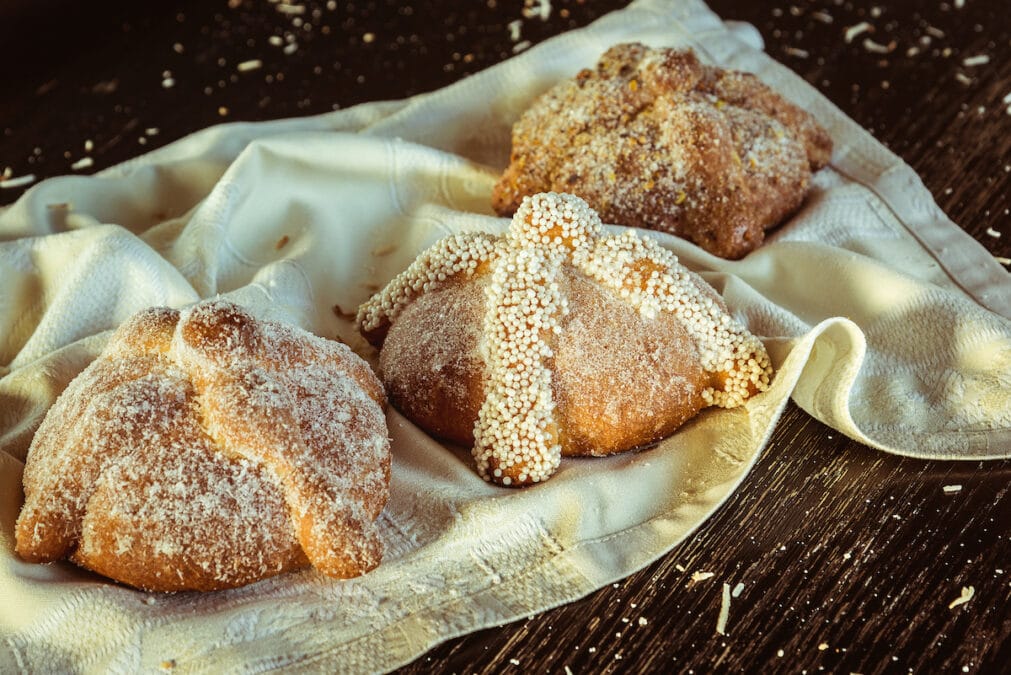 Pan de muerto on a table in Mexico. Credit Andaz Mayakoba