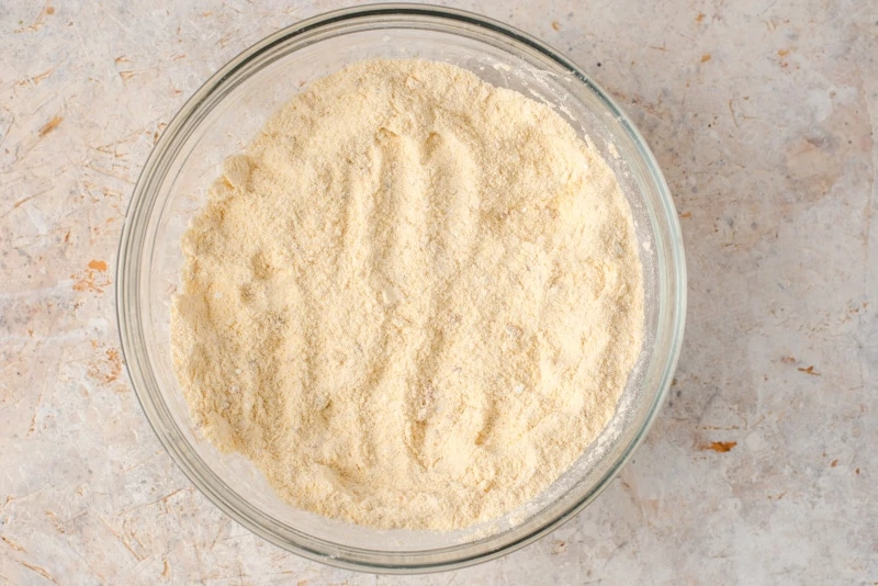 masa and flour in a bowl