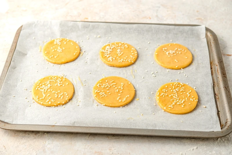 Champurradas on a cookie sheet