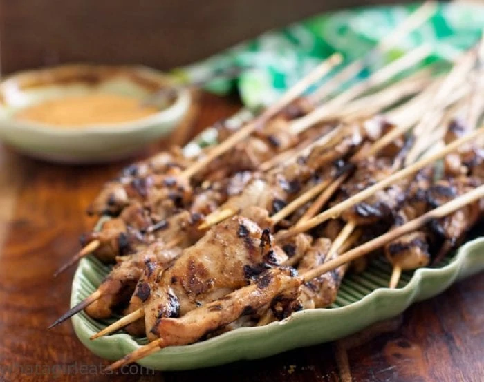 chicken satay Credit What a Girl Eats