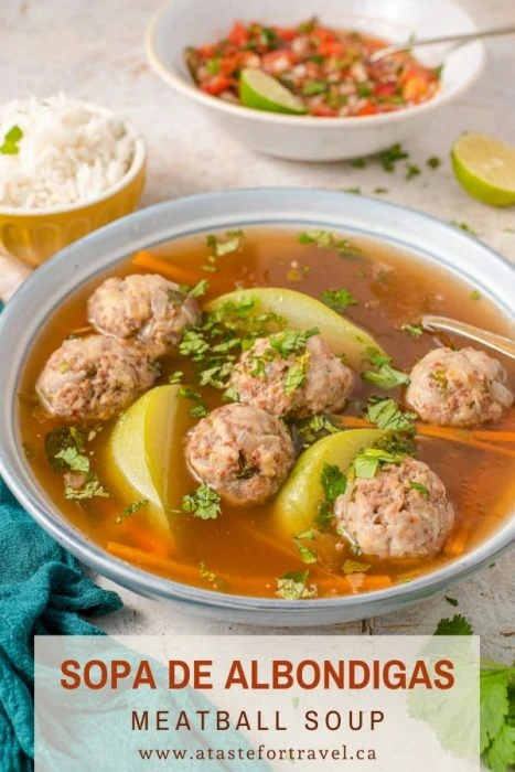 Sopa de Albondigas Guatemalteco - Low Carb Meatball Soup 