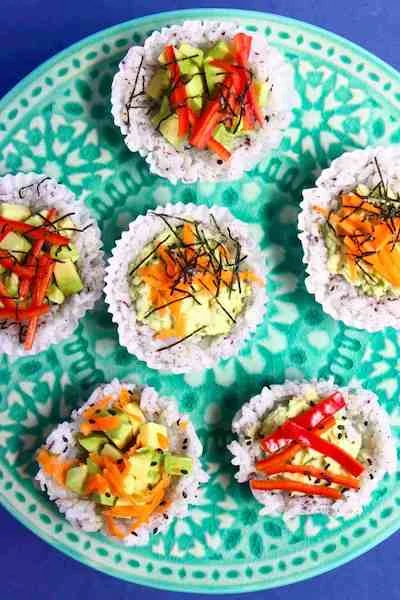 Vegan Sushi Cups Credit rhians recipes