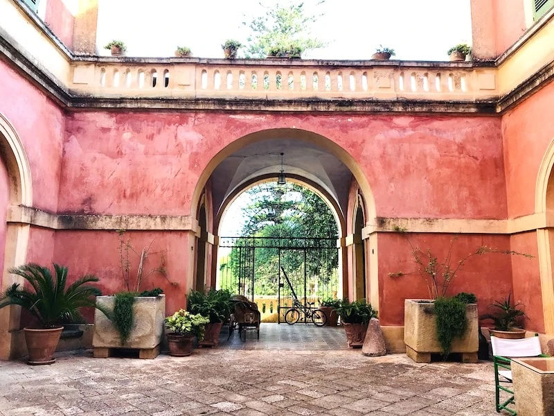 Courtyard of Palazzo Laura in Morciano di Leuca