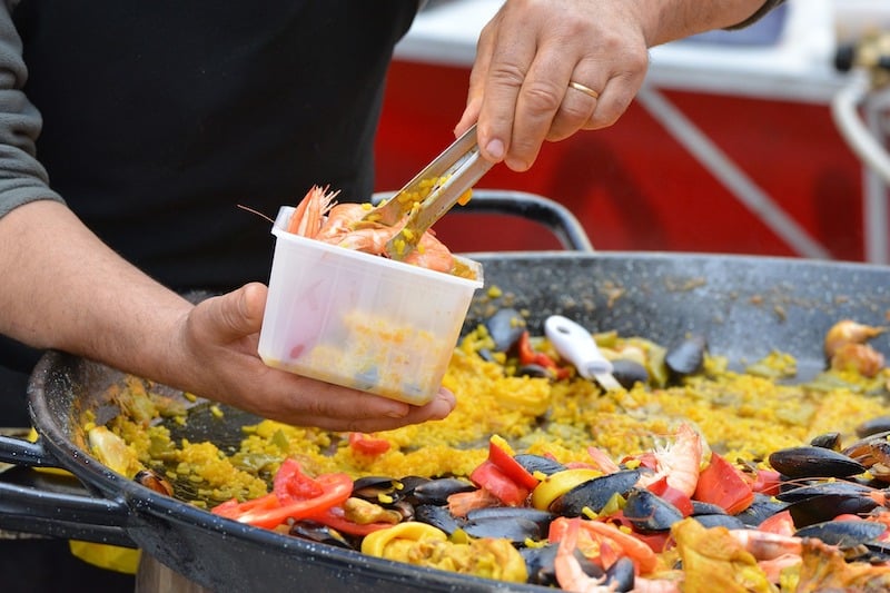 Authentic paella for a crowd