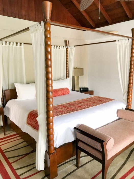 Canopy bed at Spice Island Beach Resort Grenada
