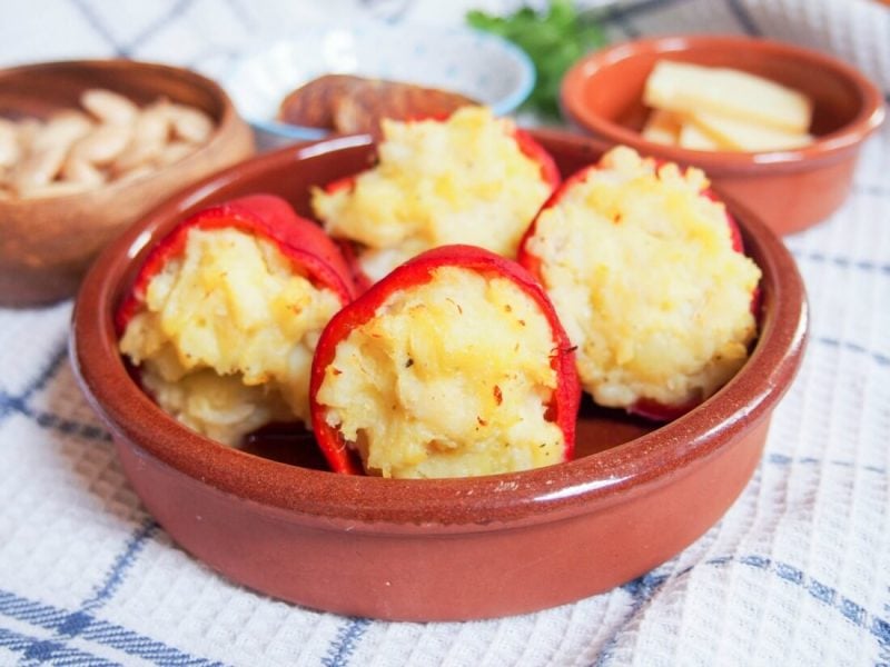 Piquillo peppers stuffed with salt cod Credit Caroline's Cooking