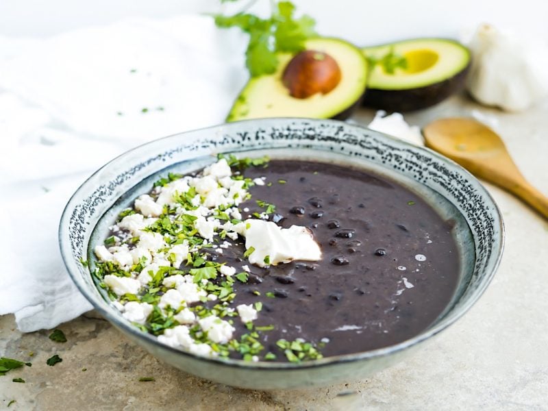 Guatemalan Black Bean Soup - Landscape