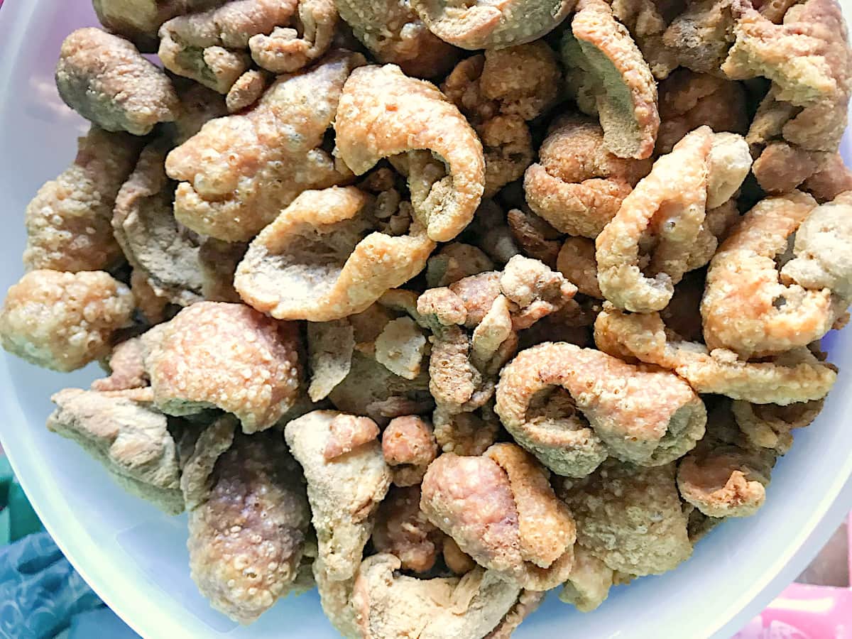 Homemade Guatemalan chicharron