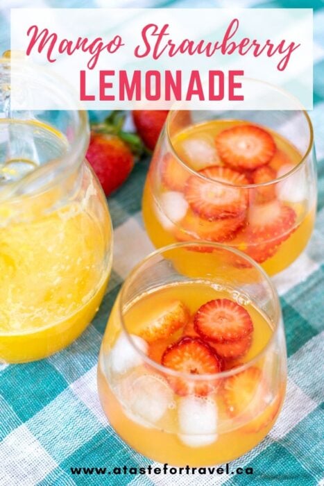 Mango strawberry Lemonade Pinterest 