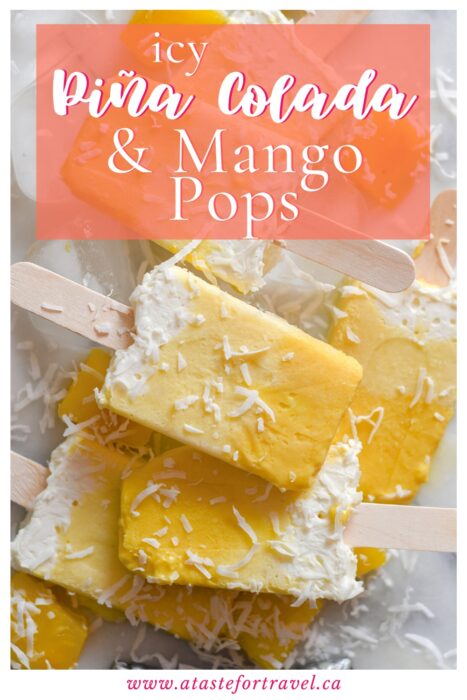 Mango Pina Colada Popsicles