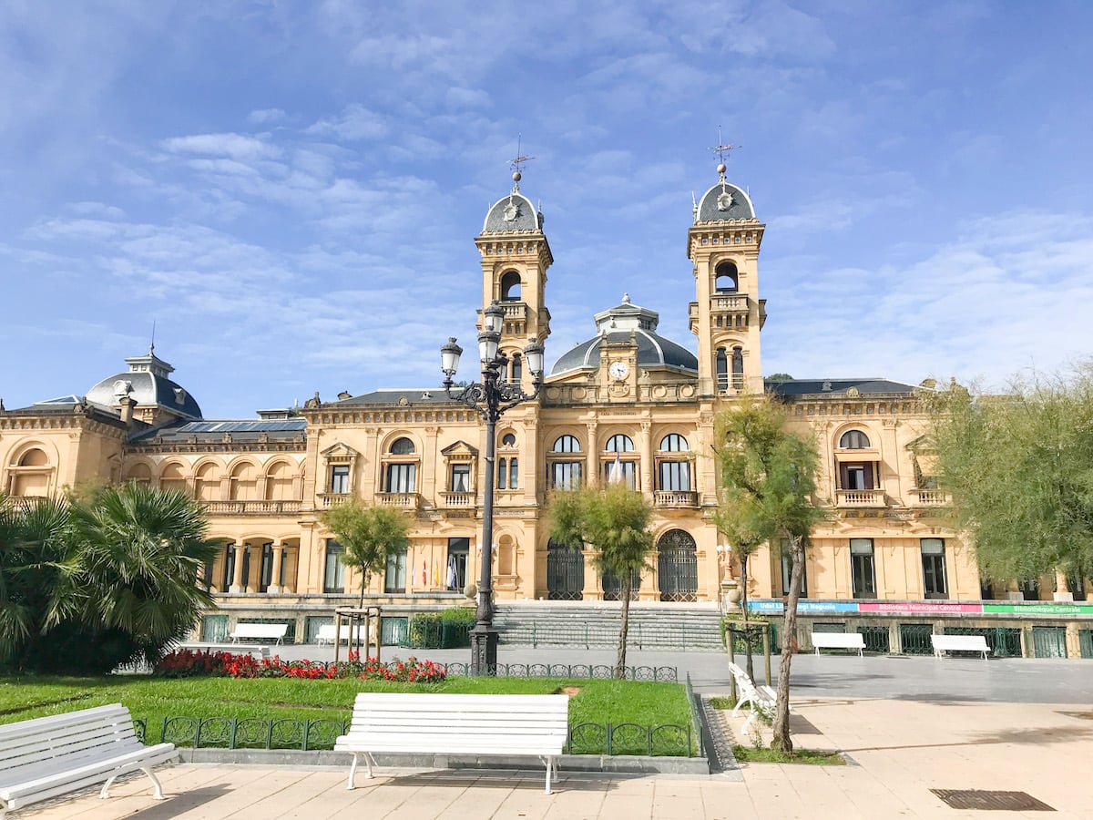 San Sebastian City Hall in San Sebastian, Spain. 