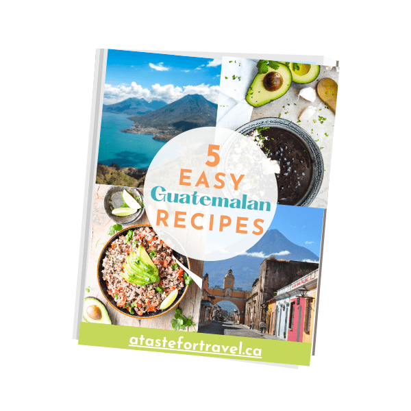 Cover of Easy Guatemalan Recipes e-book cover. 