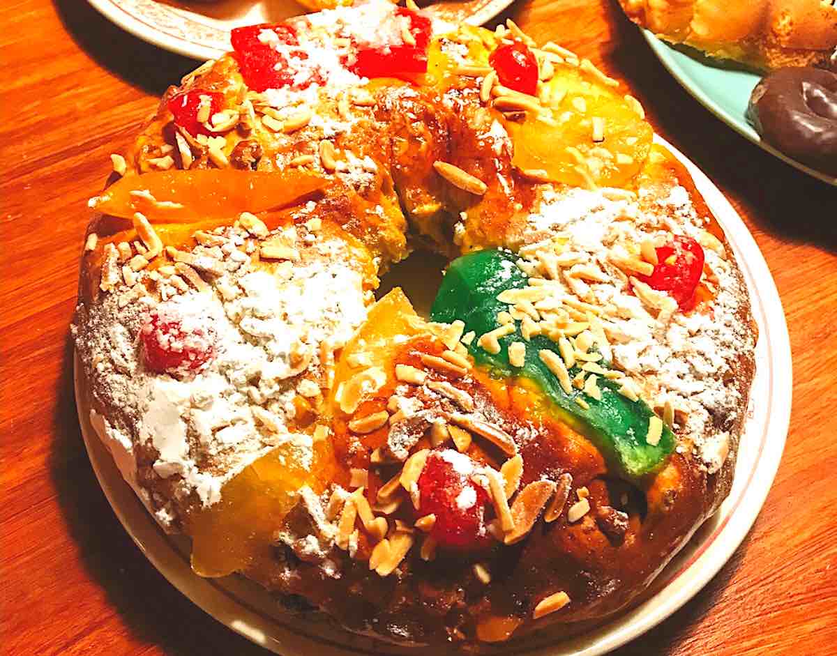 Bolo-Rei or Kings Cake is a traditional Portuguese food at Christmas.