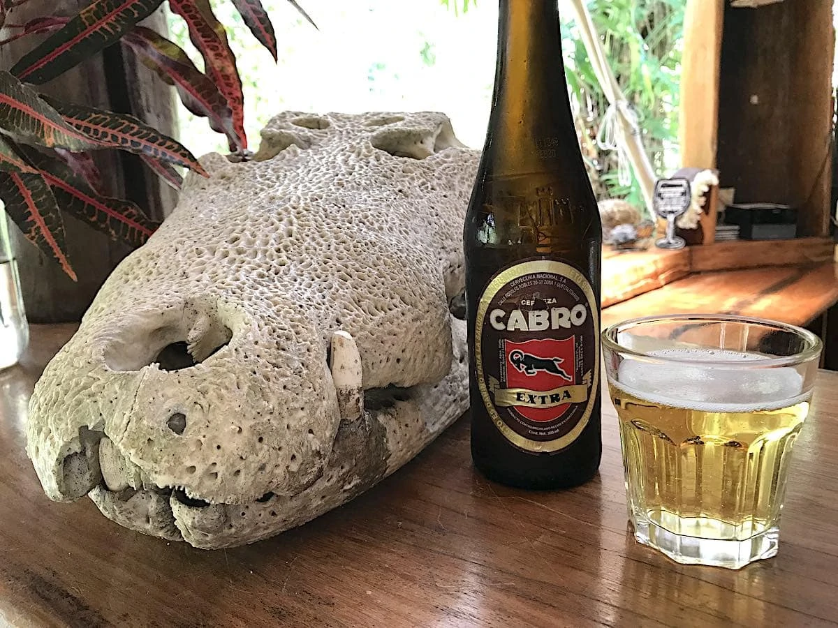 Guatemalan beer in Yaxha, Guatemala.