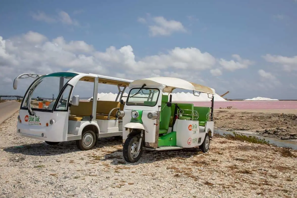 Two tuk tuks in Bonaire. 