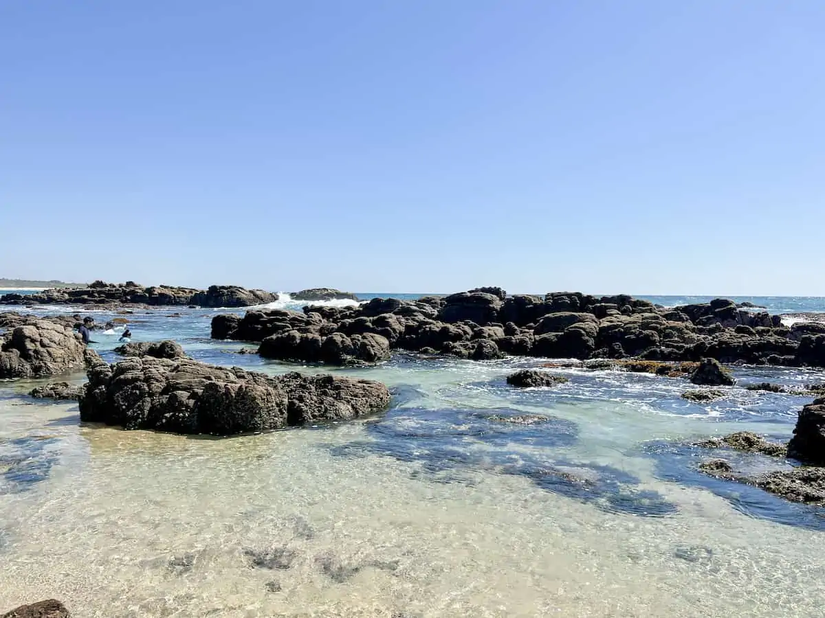 Tidal pools at Agua Blanca in Oaxaca, Mexico.