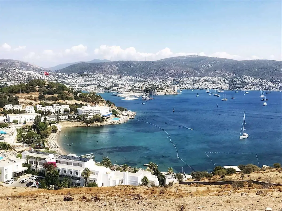 One of the 67 beaches in Bodrum, Turkey.