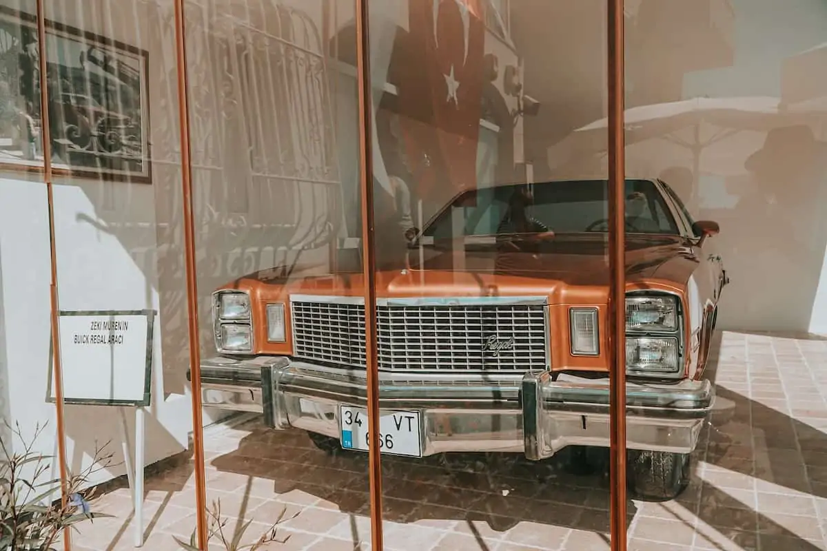 Car at Zeki Muren Museum in Bodrum. 