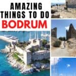 Collage of images of Aegean and Pinterest text overlay. u
