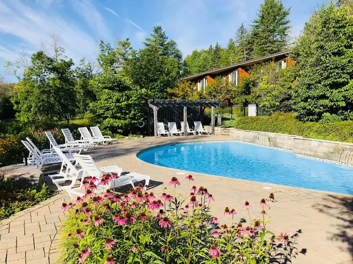 Outdoor pool at Wakefield Mill and Spa.