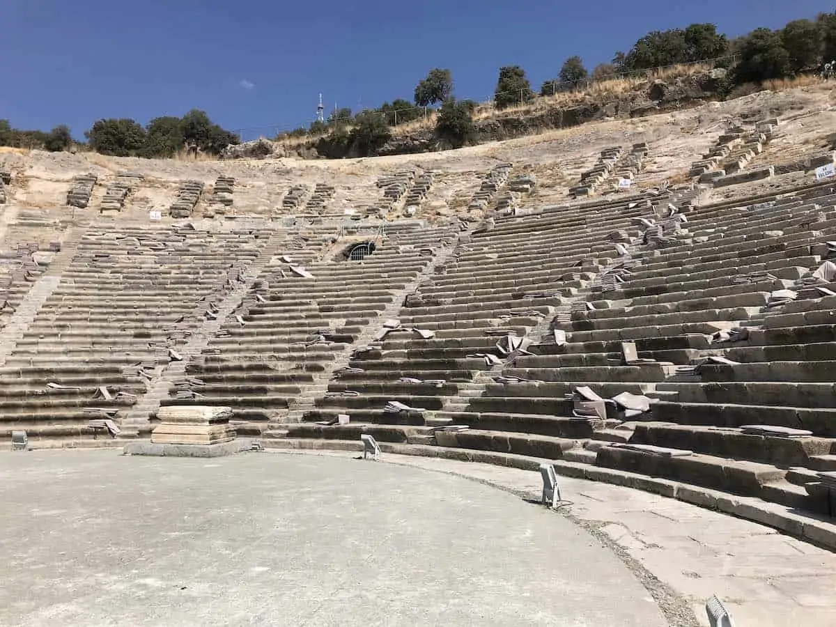 View of the amphitheatre in Bodrum.