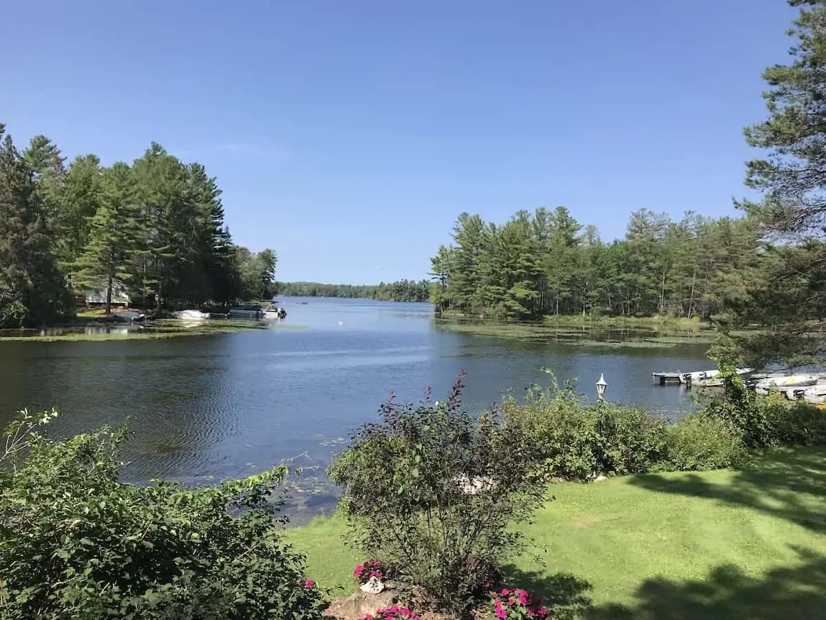 View of Gilchrist Bay on Stoney Lake in the Kawarthas.