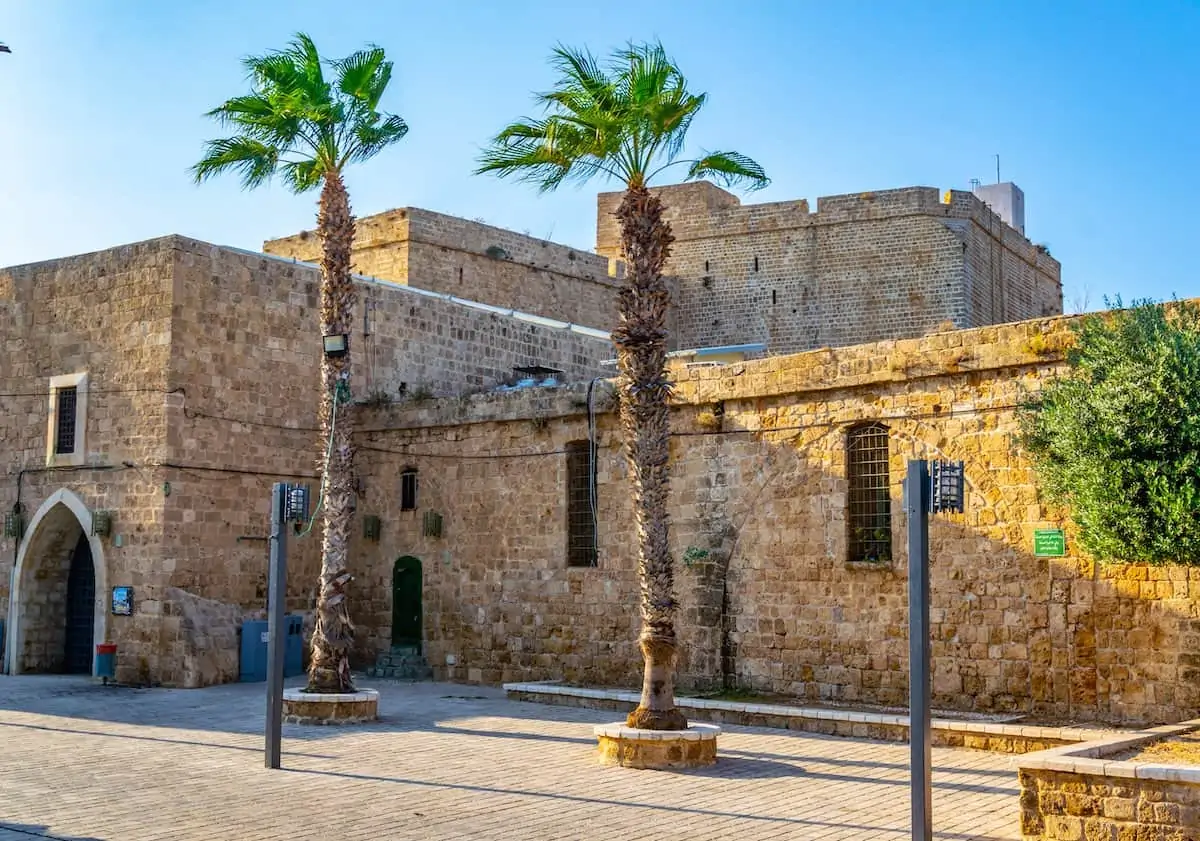 Exterior of Knights Halls in Akko, Israel