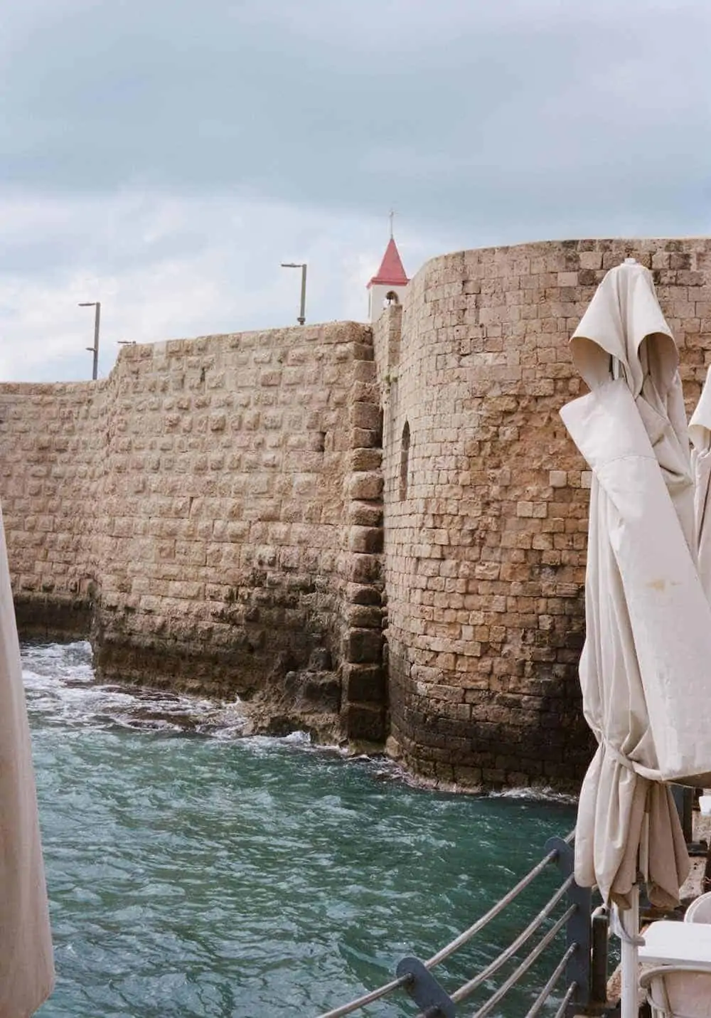 View of the water in Akko.