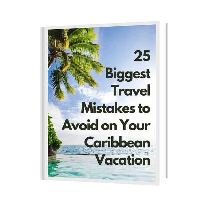 Cover of e-book on Caribbean travel mistakes. 