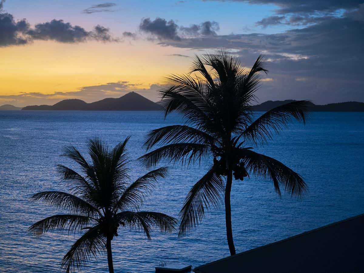Sunset View from Ocean362 in USVI.