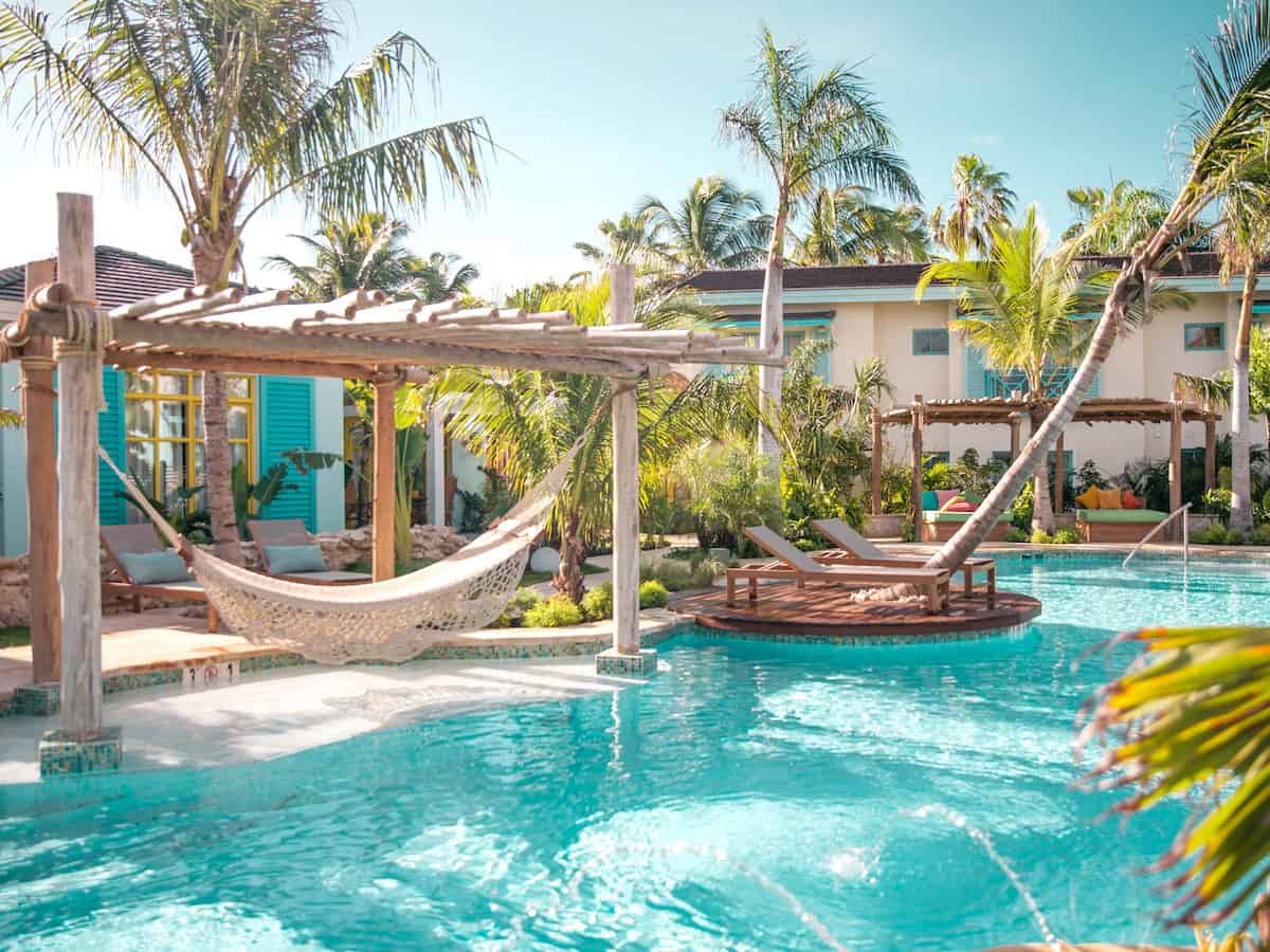 Swimming pool at Boardwalk Hotel.